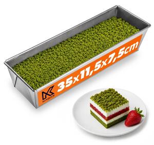 Keksówka do pieczenia ciast i chleba Nolas 35 cm, srebrna