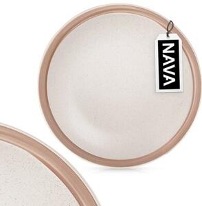 Talerz deserowy ceramiczny beżowy ARTHENA BEIGE 20,5 cm