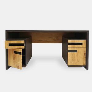 Biurko nowoczesne z litego drewna do gabinetu biura LAGOS
