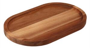 ČistéDřevo Taca akacjowa owalna 25 × 15 cm