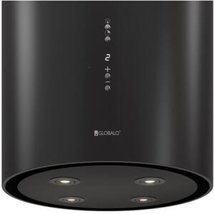 Okap GLOBALO Cylindro Isola 39.7 Czarny 537m3/h 61dB klasa B WyÅwietlacz elektroniczny