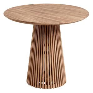 Okrągły stół z litego drewna tekowego ø 90 cm Jeanette – Kave Home