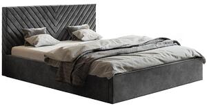 Tapicerowane łóżko 120x200 Nuvell 4X - 36 kolorów