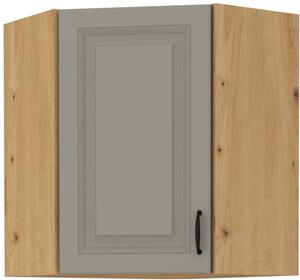 Szafka kuchenna wisząca górna narożna STILO 58x58 GN-72 1 F Gliniasty Szary/Dąb Artisan