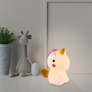 Lampka nocna dziecięca jednorożec LED 0.45W RGB USB ściemnialna bezprzewodowa UNICOO Rabalux
