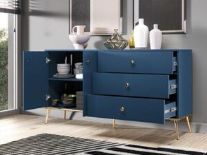 Komoda BLU 160 2D3S granatowa