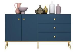 Komoda BLU 160 2D3S granatowa