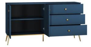 Komoda BLU 160 2D3S granatowa