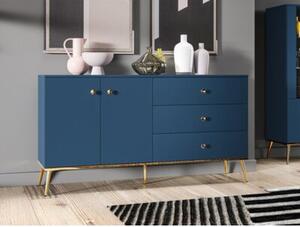 Komoda BLU 160 2D3S granatowa