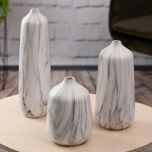 Wazon EUROFIRANY Mija 17 x 17 x 23 cm Kremowy