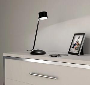 Czarno-srebrna lampka biurkowa - N021-Circile