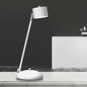 Biało-srebrna lampka na biurko - N021-Circile