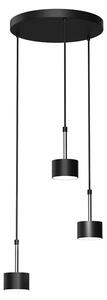 Czarno-srebrna lampa nad stół - N022-Circile