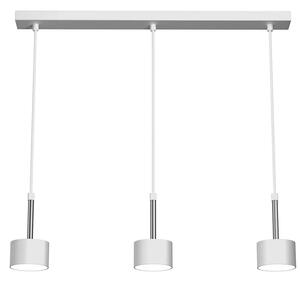 Biało-srebrna lampa z potrójnym abażurem - N024-Circile
