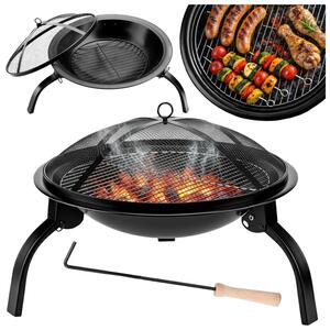 Grill węglowy VELACO VL07-BLACK Czarny