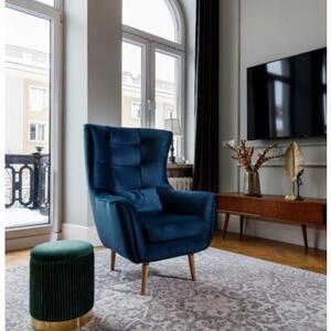 Fotel do salonu ARTI VELVET granatowy
