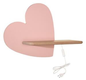 Kinkiet HEART różowy LED 1x5W 250lm wym:26x36x12cm IP20 Candellux