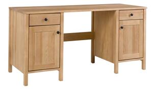 Biurko Prestige drewniane home office, kolor dÄbowy