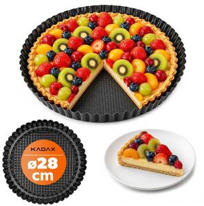 Forma karbowana do tarty Prung 28 cm, czarna