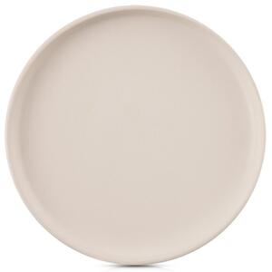 Talerz obiadowy płytki ceramiczny kremowy SKANDI 26,5 cm