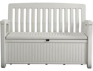 Ławka ogrodowa ze skrzynią KETER Patio Storage Bench 227L Biały