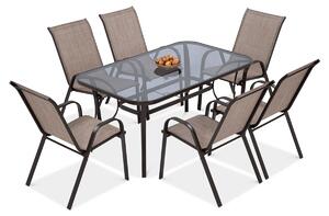 Zestaw ogrodowy BOLOGNA 150/6 Brown