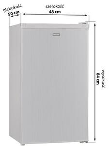 Lodówka MPM 112-CJ-32S/AA 84cm Srebrna