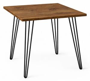 Stół 68x68 cm kwadratowy nierozkładany, blat 1,8 cm, nogi Metalowe „ Hairpin legs ” I ArtDHome