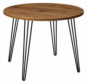 Stół 68x68 cm okrągły nierozkładany, blat 1,8 cm, nogi Metalowe „ Hairpin legs ” I ArtDHome