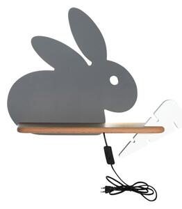 Kinkiet RABIT szary LED 1x4W 200lm wym:31x37x12cm IP20 Candellux