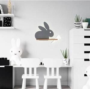 Kinkiet RABIT szary LED 1x4W 200lm wym:31x37x12cm IP20 Candellux