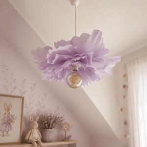 Lampa sufitowa Kwiat PEONIA Jasnofioletowa