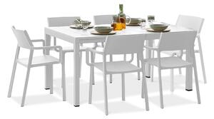 Zestaw ogrodowy Nardi TRILL/RIO - 6/140 Bianco
