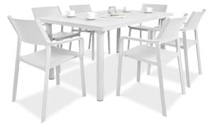 Zestaw ogrodowy Nardi TRILL/LIBECCIO 160-220cm 6+1 Bianco
