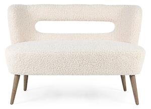 Kremowa sofa z imitacji futra 115 cm Cortina – Bizzotto