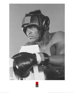 Druk artystyczny Muhammad Ali - Training, (60 x 80 cm)