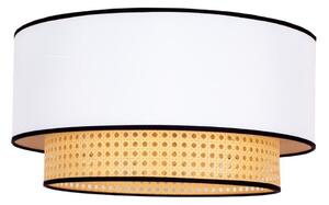 Duolla Duolla - Lampa sufitowa BOHO 1xE27/15W/230V śr. 45 cm biała/rattan DU84410