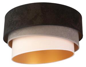 Duolla Duolla - Lampa sufitowa DEVON 1xE27/40W/230V śr. 45 cm czarna/szara/beżowa DU8015