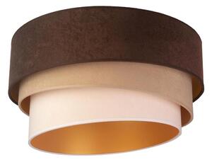 Duolla Duolla - Lampa sufitowa DEVON 1xE27/40W/230V śr. 45 cm brązowa/beżowa DU80238