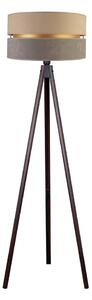 Duolla Duolla - Lampa podłogowa DUO 1xE27/60W/230V śr. 44 cm beżowa/szara/wenge DU83549SE