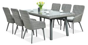 OUTLET 596 Zestaw z technorattanu MILANO 6/200 Grey