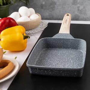 Szara prostokątna patelnia do omletów D1-C29