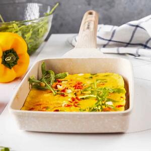 Kremowa Patelnia Marmurkowa Do Omletów S3-W34