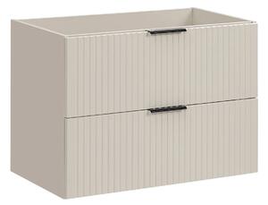 Beżowa szafka umywalkowa z szufladami 80 cm R5-R36