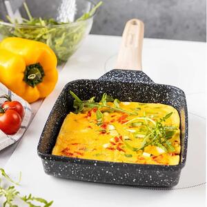 Czarna Marmurkowa Patelnia Do Omletów D2-E01