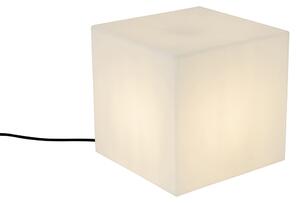 Zewnetrzna Nowoczesna lampa zewnętrzna biała 30 cm kwadratowa IP44 - Nura Oswietlenie zewnetrzne
