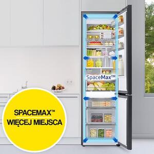 Lodówka SAMSUNG RB34C671DSA EF AI No Frost 185.3cm Metaliczny grafit