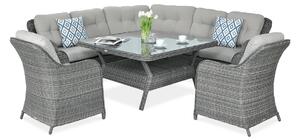 Narożnik z technorattanu SAVONA Dark Grey