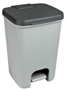 Szary plastikowy kosz na śmieci z pedałem 20 l Essentials – Curver