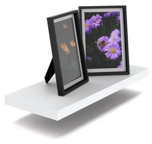 Półka Wisząca STIVMEBLE Ścienna na książki zdjęcia 40x15x1,8 cm Biała